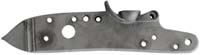 Lock plate, flint,
wax cast steel, drilled and tapped,
for L&R RPL-01 flint Maslin lock